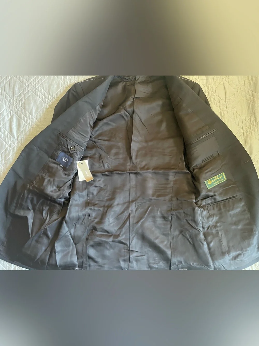 J. CREW Ludlow Slim-fit suit jacket in Italian wool Black NWT 38 R $550 28130